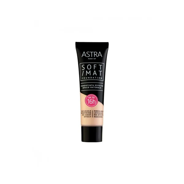Astra Soft Mat Foundation - Shade - Butter