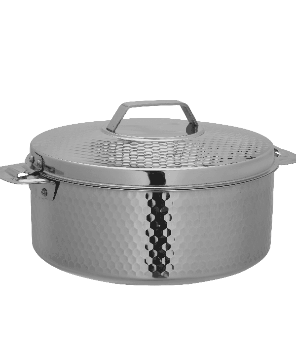 Reeva Hammered SS Hot Pot 2500ML1x12