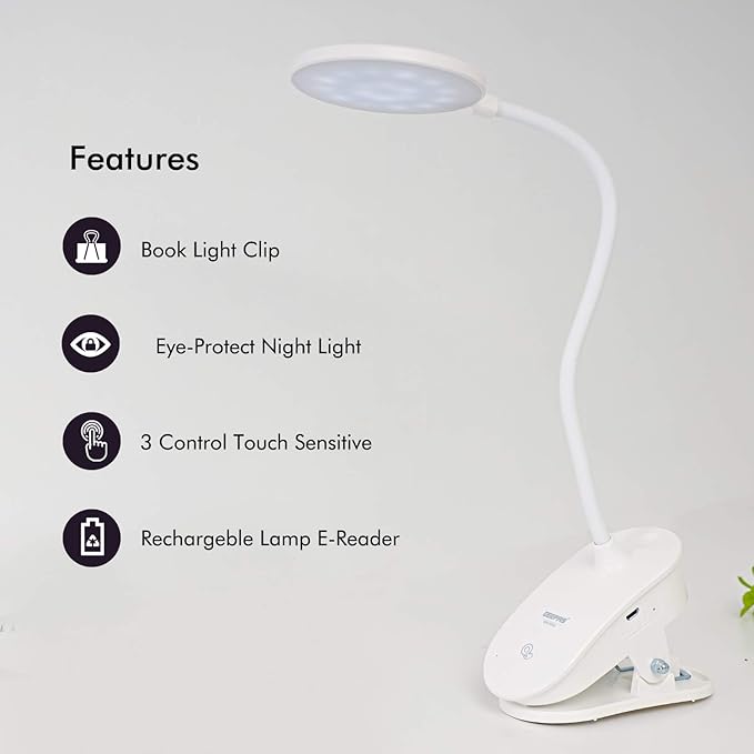 Rech Desk Lamp/Li-Ion Bat/18Led/1.8W1X40