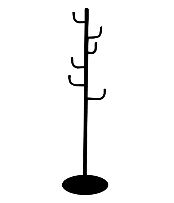 Coat Stand W28.5xD28.5xH165.5 1X4