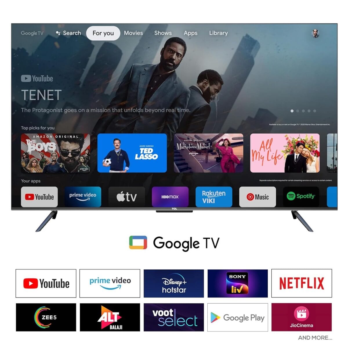 TCL 75PREMIUM QD-MINI LED PRO GOOGLE TV/2000+ LDZ/ 3500 NITS/ ONKYO SPEAKERS 2.2.2 CH/144Hz GAME MASTER 2.0VRR/AiPQ 3.0/HDR 10+/IMAX enhanced /( DOLBY VISION ATMOS)/ONKYO SPEAKERS/.