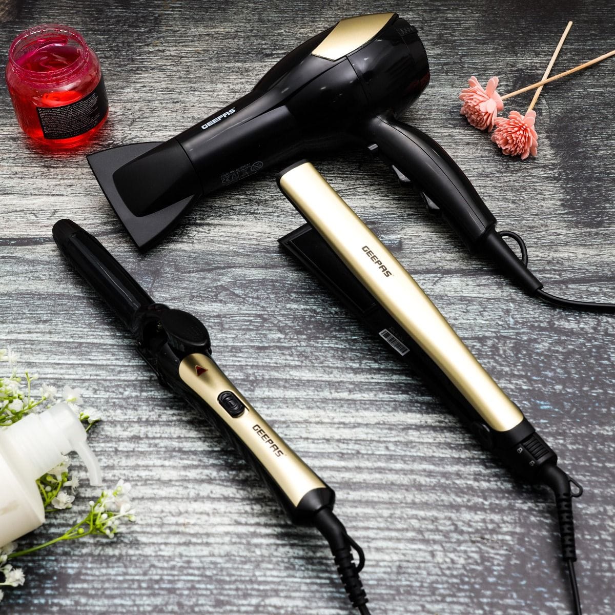Hair Dryr&Straghtnr WithCurlr/Cermic1X10