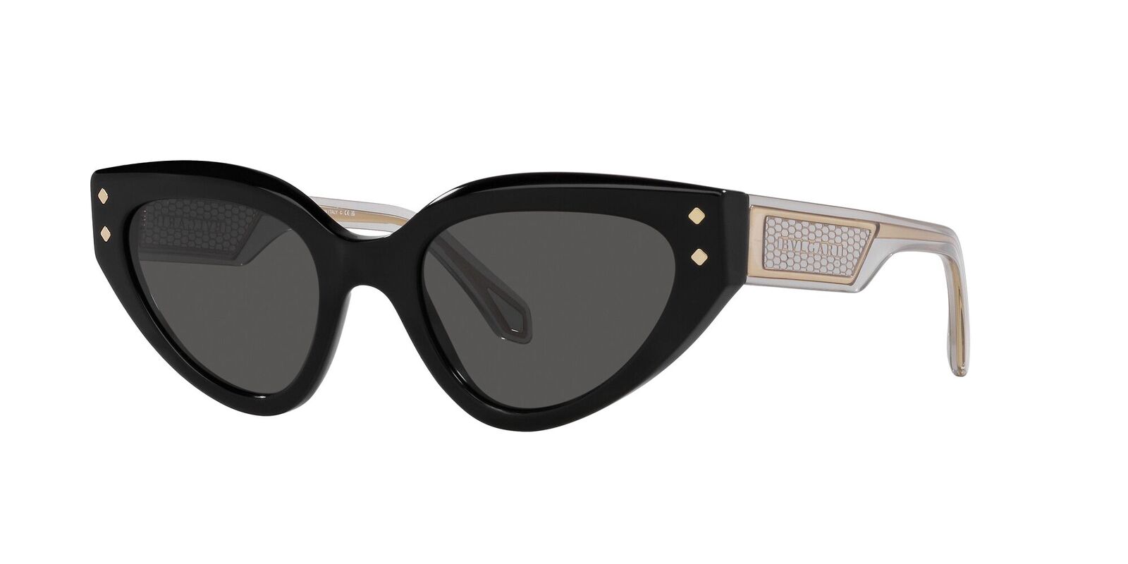 Bvlgari BV8256 501/87-53 Sunglasses Black / Dark Grey Lenses