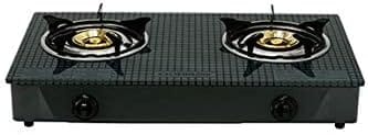 Glass Two Burner/Honeycomb Cast Iron 1x1