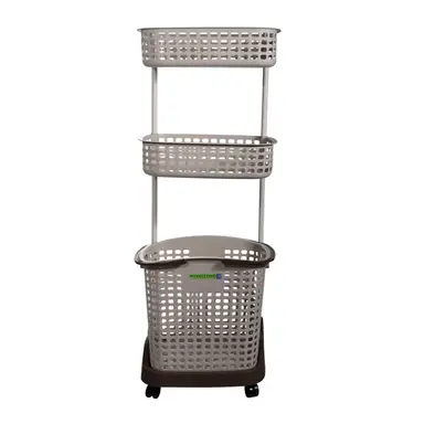 3 Layer Home Basket With Wheel 1X4