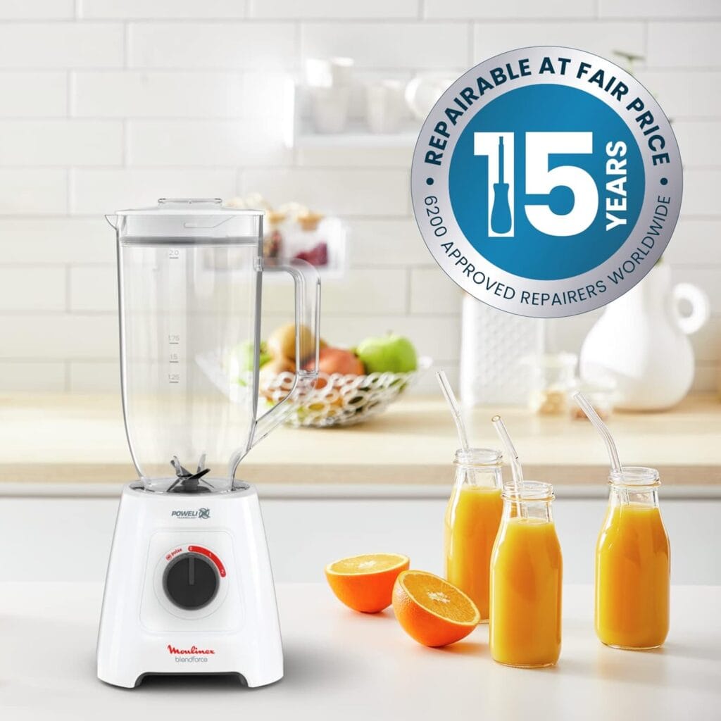 MOULINEX BLENDFORCE XXL BLENDER, 2.8L JAR, 600W. 2 ATTACHMENT,ICE CRUSHER