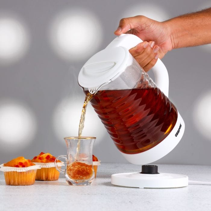 1.7LtrGlassKettle/Trnsprntglsswtrlevl1x8